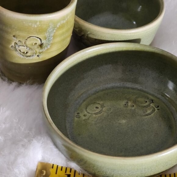 Charming Handmade Pottery Ducky Set - Picture 7 of 11